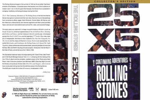 25 x 5: The Continuing Adventures Of The Rolling Stones DVD (1989)